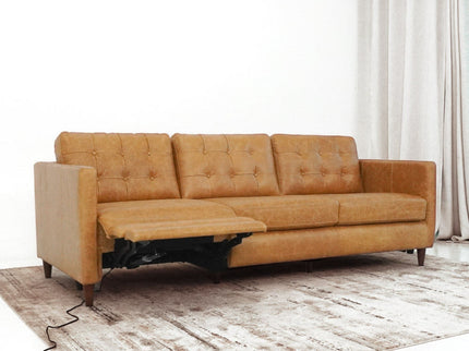 Christopher - Electric Inclining Sofa Left Facing - Tan