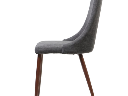 Mid Century Modern Fabric Armless Dining Chair
