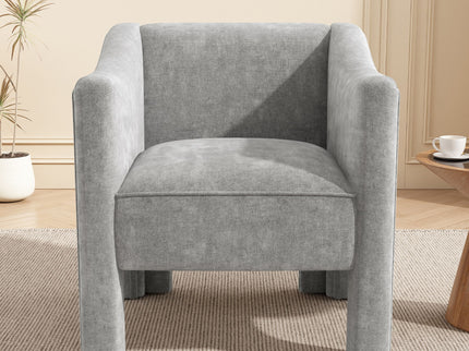 Barrel Accent Chair With Enclosed Arms
