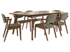 Dark Brown / 7 Pc. Table, 6 Chairs