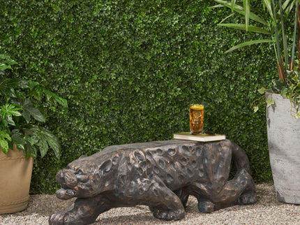 Leopard Lightweight Concrete Bench - Copper
