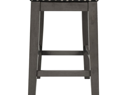 5 Pieces Counter Height Rustic Farmhouse Dining Room Wooden Bar Table Set With 2 Stools And 2 Chairs