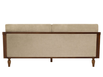 3 Seater Sofa With Rattan Armrests