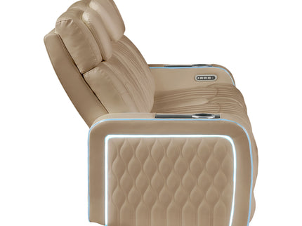 Electra - Power Reclining Set With Power Headrests, Massage And LED Lighting