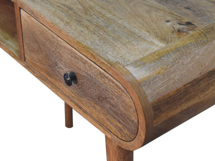 Writing Desk, Curved - Chestnut