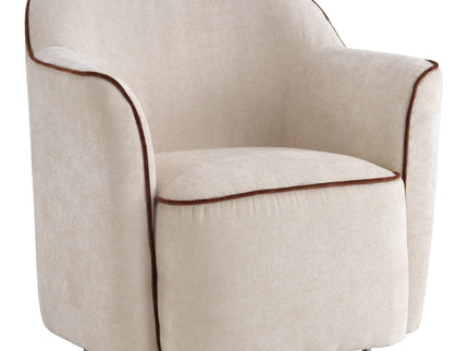 360° Swivel Accent Chair With Flared Arms