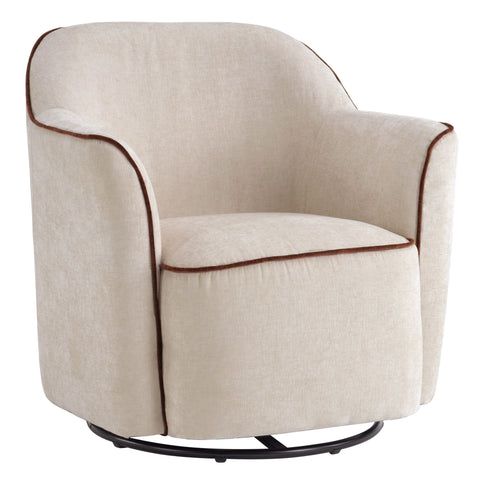 360° Swivel Accent Chair With Flared Arms