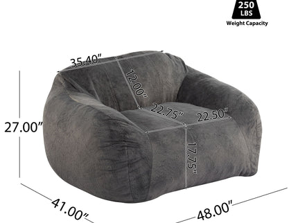 Sezze - Indoor Bean Bag Chair - Gray