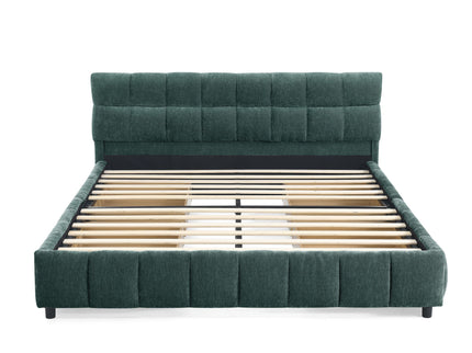 Modern Platform Bed Frame With Thick Fabric