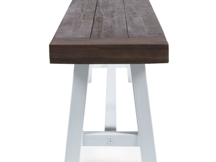 Tranquilizer - Outdoor Acacia Wood Bench With Slat Panel Design