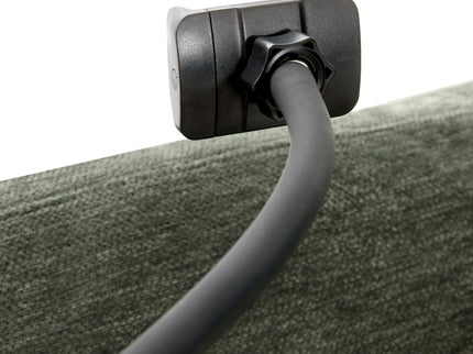 Modern Modular U-Shaped Sofa Bed With Movable Ottoman, USB Ports, Phone Holder