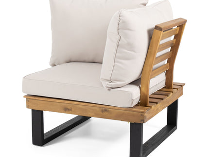 Sebastian - Corner Chair, Coffee Table - Beige