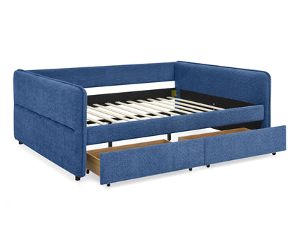 Upholstered Daybed & 2 Drawers