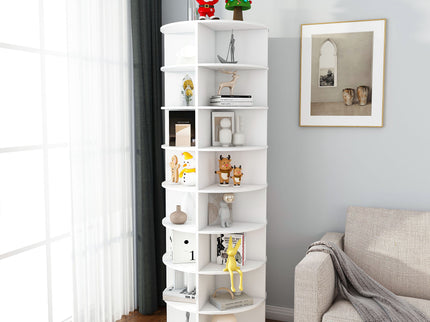 Rotating Shoe Rack Tower