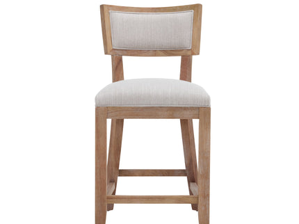 Upholstered Counter Height Bar Stools With Comfy Back (Set of 2)