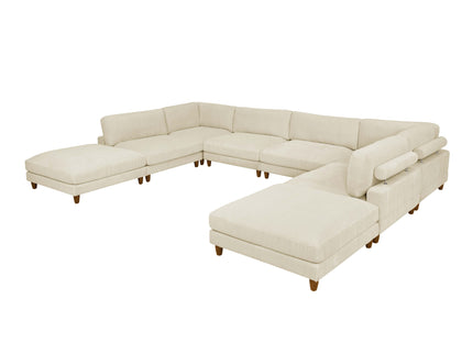 Modern Modular Sectional With Adjustable Back Support