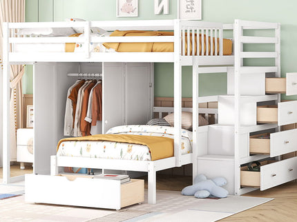 Bunk Bed With Wardrobe, Drawers