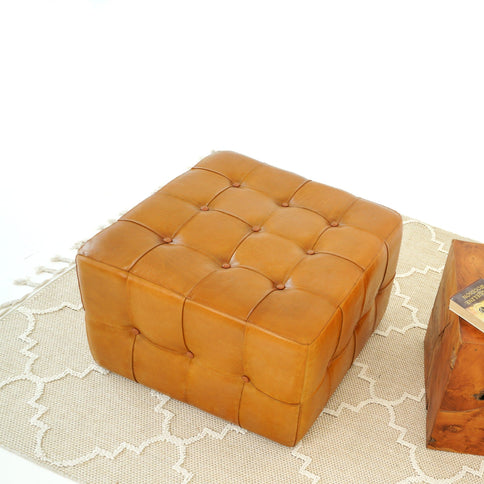 Benjiro - Square Ottoman - Tan