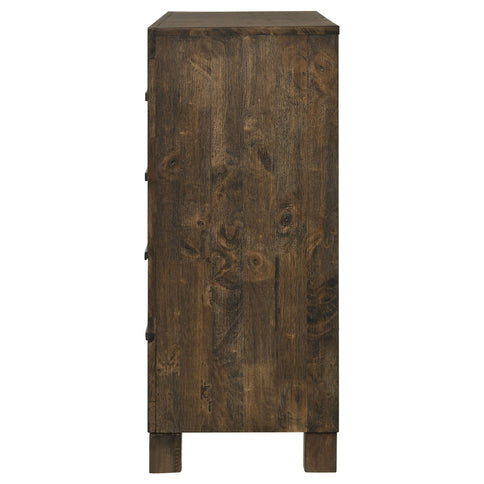 Bren - 8 Drawer Dresser With Pull Handles - Rustic