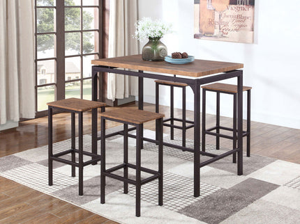 5 Piece Bar Set - Chestnut