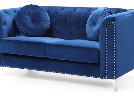 Stylish Sloped Arm Loveseat