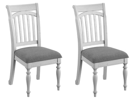 Slat Back Dining Chairs (Set of 2) - Gray