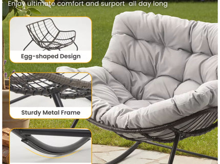 Egg Rocking Chair With Ottoman