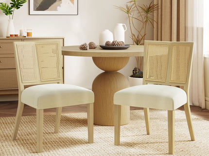 Rattan Dining Chair Without Arms (Set of 2)