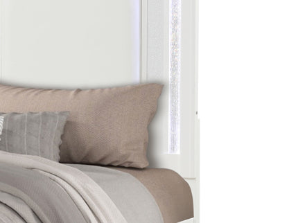 Abigale - Bed & LED Lighting And 2 Drawer Storage Footboard
