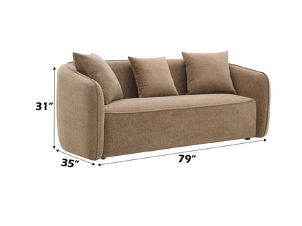 Keith - 3 Piece Living Room Set (Comes With Matching Color Toss Pillows)