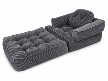Convertible 2 In 1 Armrest Sofa For Bedroom