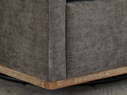 Square Upholstered Swivel Accent Chair
