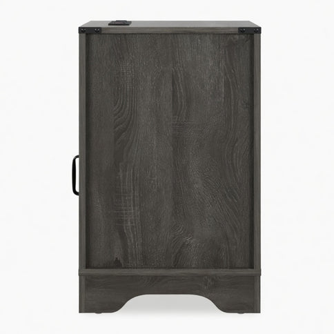 Farmhouse Nightstand, Charging Station & Storage