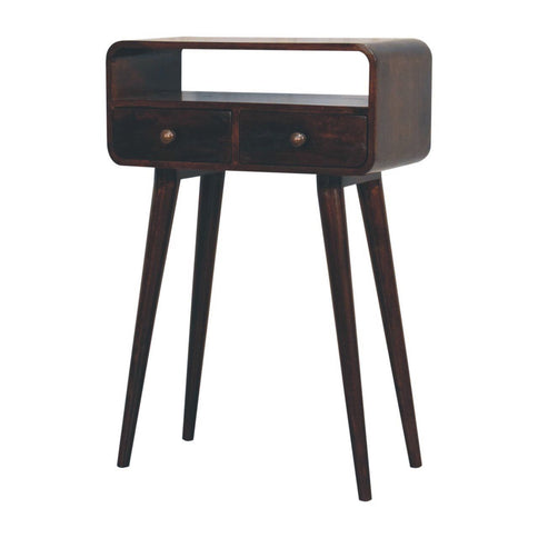 Solid Wood Curved Console Table