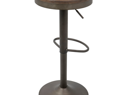 Dakota - Industrial Design Adjustable Barstool (Set of 2)