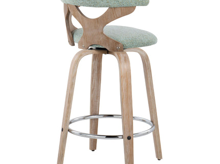 Gardenia - Mid Century Modern Fixed Height Counter Stool With Swivel (Set of 2)