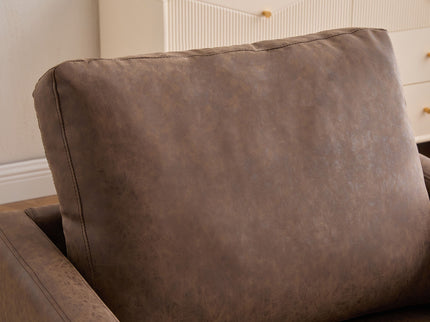 Modern Upholstered Square Swivel Accent Chair With 360 Degree Rotation