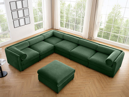 Contemporary Elegant Sofa With Storage And Ottoman