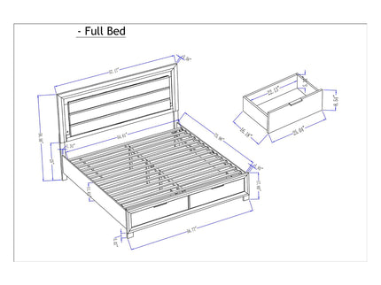 Cllisie - 5 Piece Bedroom Set With Padded Headboard