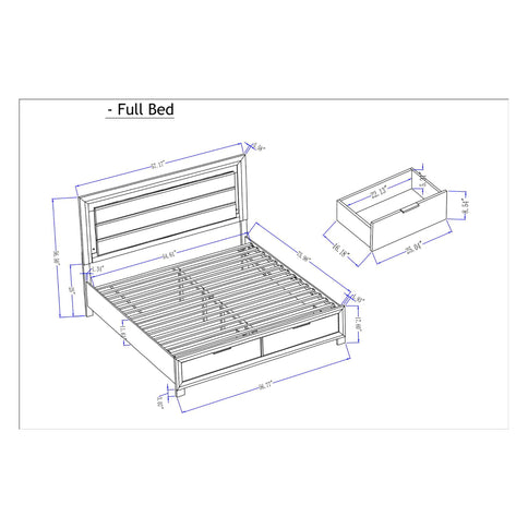 Cllisie - 5 Piece Bedroom Set With Padded Headboard