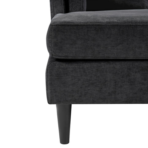 Chaise Lounge Sofa Bed With Dual Layer Armrests For Living Room
