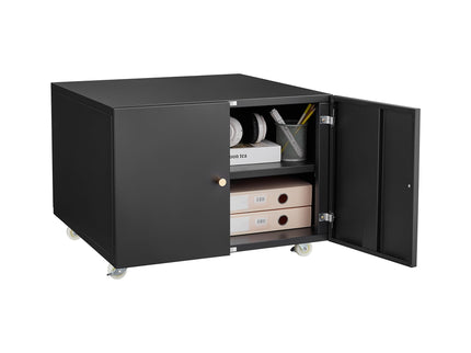 Office Furniture Copier Cabinet 2 Door Steel Copier Stand Mobile Pedestal File Printer Stand