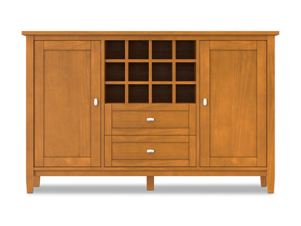Warm Shaker - Storage Cabinet With Wine Rack - Brown