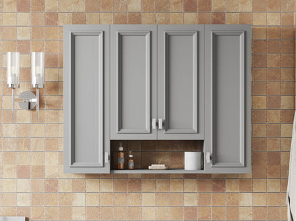Wall Mounted Bathroom Cabinet With 5 Adjustable Shelves