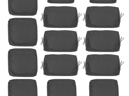 Cushion Covers For 7 Piece Wicker Sectional Sofa, 14 Pack Seat And Back Slipcovers With Zipper