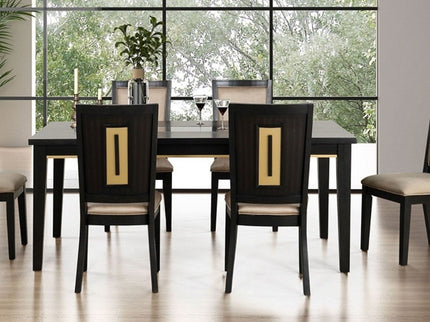Dining Chairs With Accent Trim (Set of 2) - Espresso