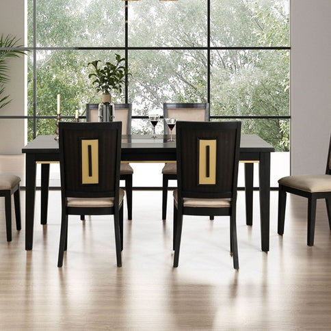 Dining Chairs With Accent Trim (Set of 2) - Espresso