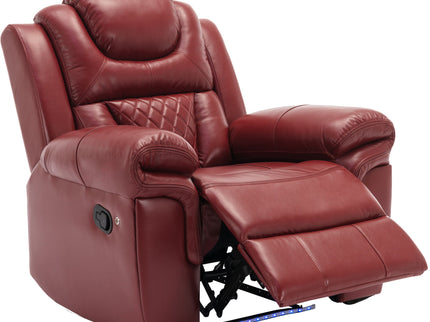 Home Theater Seating Manual Recliner Chair With Led Light Strip For Living Room