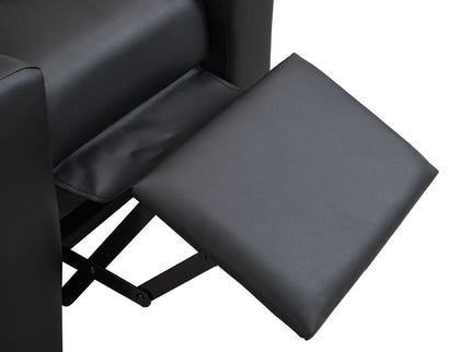 Sally Deluxe Kids Recliner Chair With Cup Holder - Black