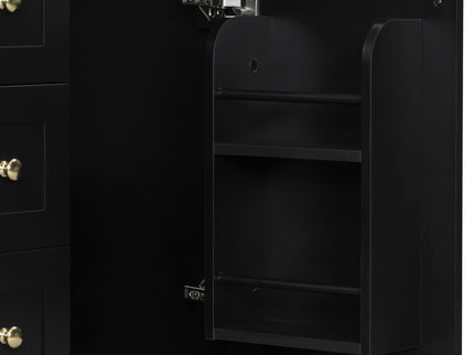 Modern Black Bathroom Vanity With Sink